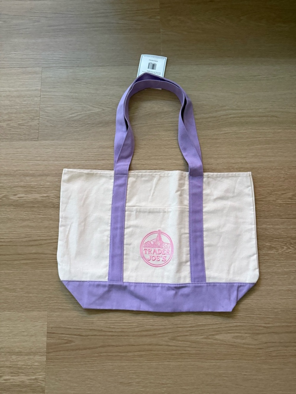 Trader Joe’s Spring Collection 2026 Lavender Large Tote Bag NWT